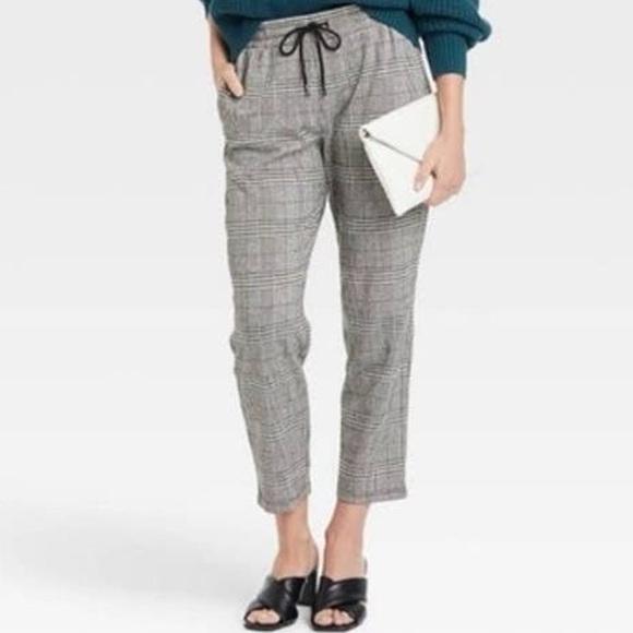 A new day plaid tapered ankle pants - Picture 2 of 7